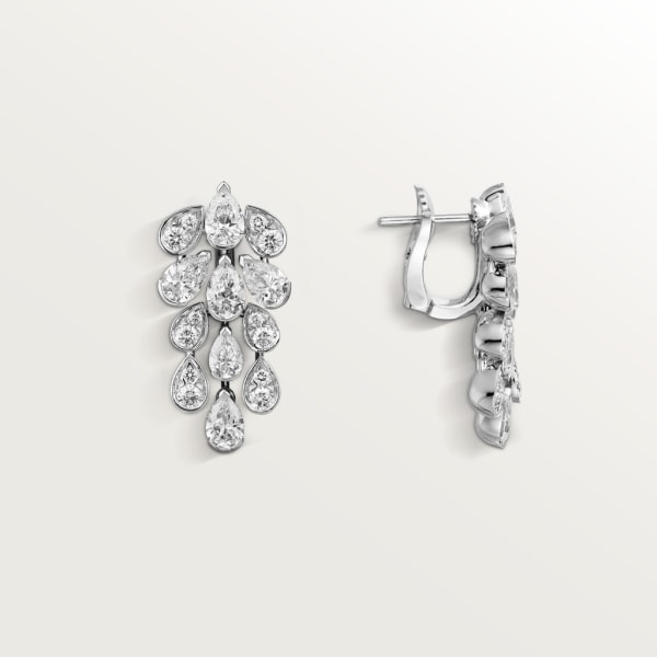 Pluie de Cartier earrings White gold, diamonds