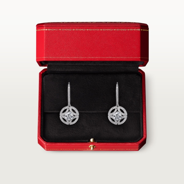 Galanterie de Cartier耳环 白金，钻石