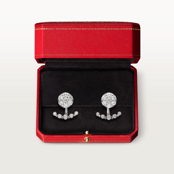 Etincelle de Cartier耳环 白金，钻石