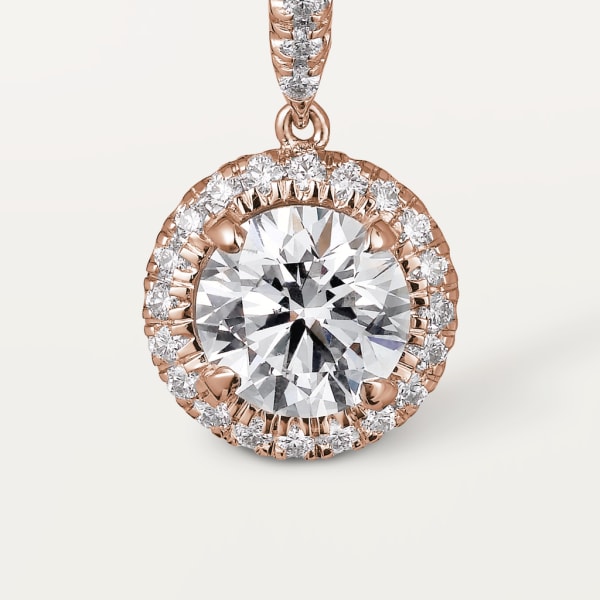 Cartier Destinée耳环 玫瑰金，钻石