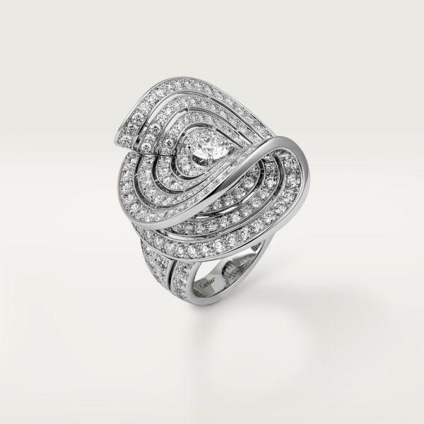 High Jewellery ring White gold, diamonds