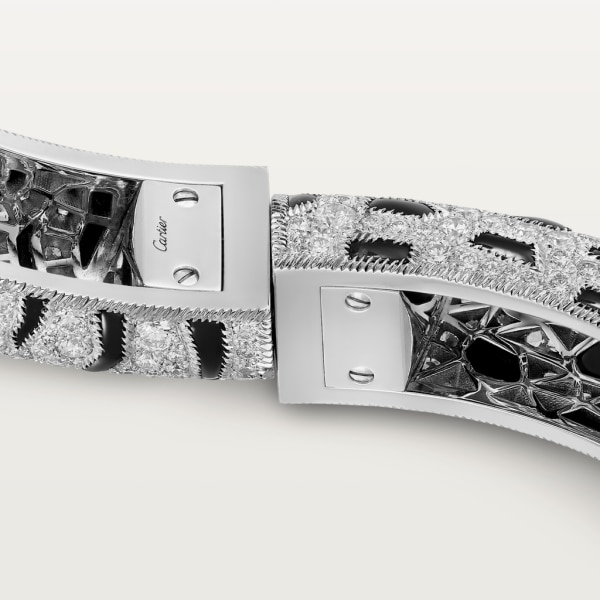 Indomptables de Cartier bracelet White gold, onyx, emerald, diamonds