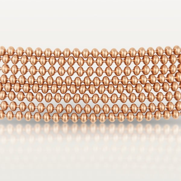 Agrafe necklace Rose gold, diamonds