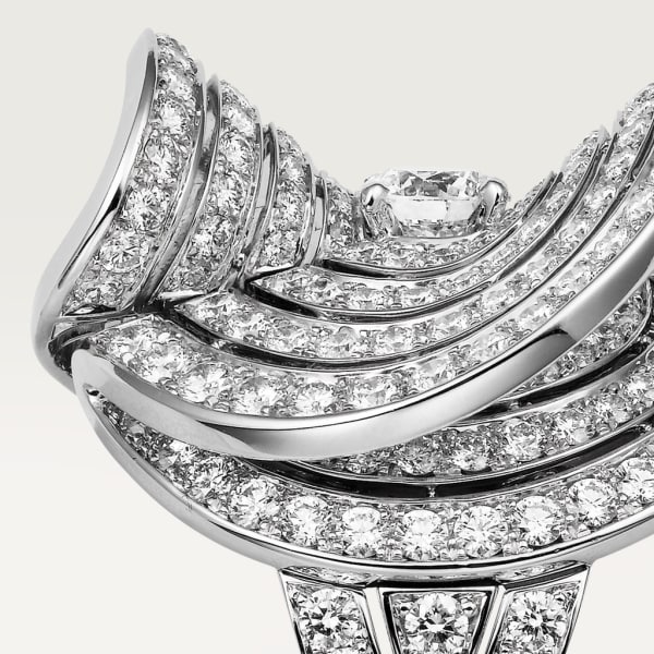 High Jewellery ring White gold, diamonds
