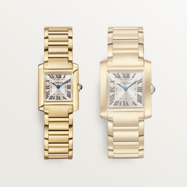 Cartier tank francaise gold best sale price