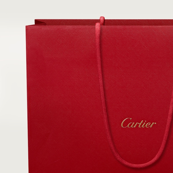 Mini chain bag, C de Cartier Embroidery and beige calfskin, golden finish