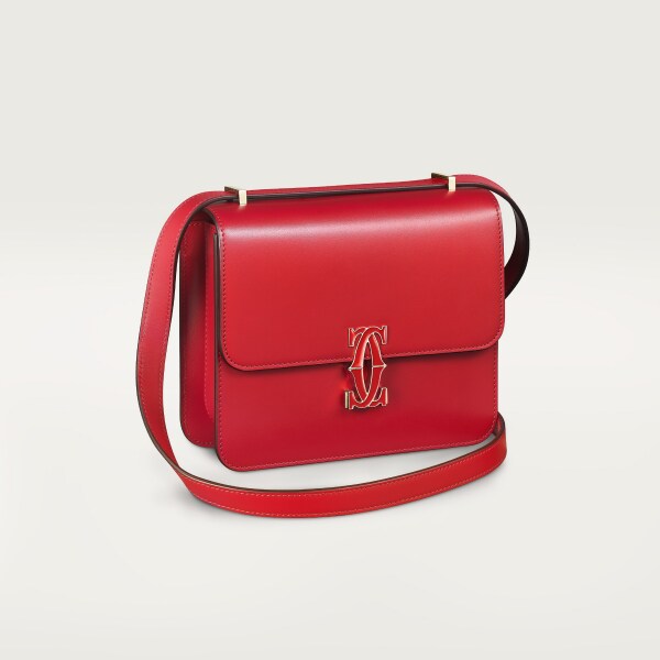 Red over the best sale shoulder bag