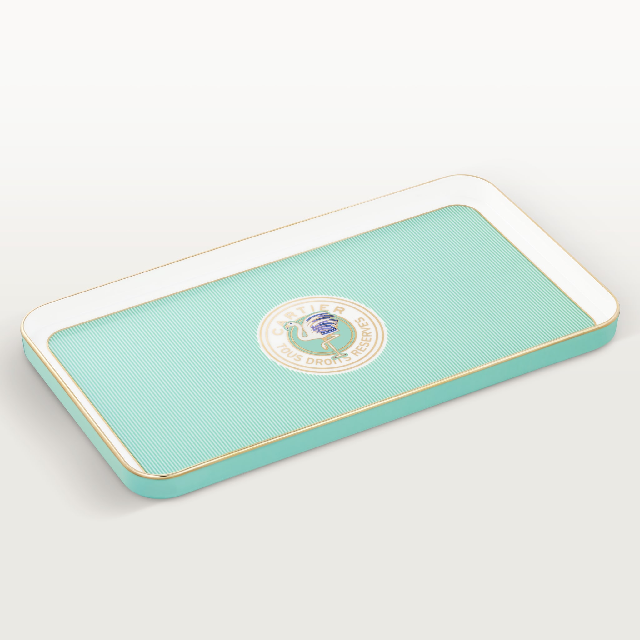 Cartier Characters rectangular tray, large modelPorcelain