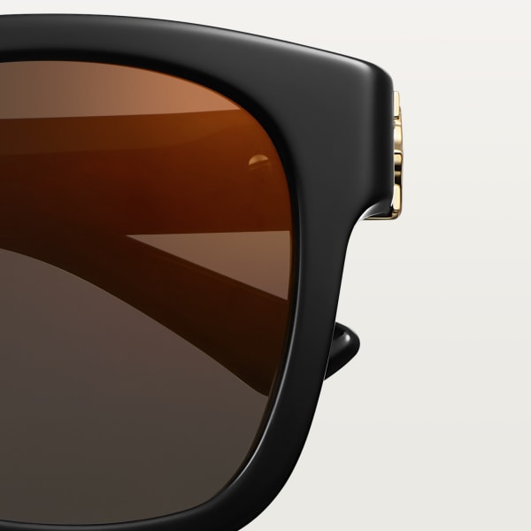 C de Cartier Sunglasses Black composite, grey lenses