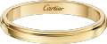 Cartier d'Amour wedding ring, 2.5 mm width Yellow gold.