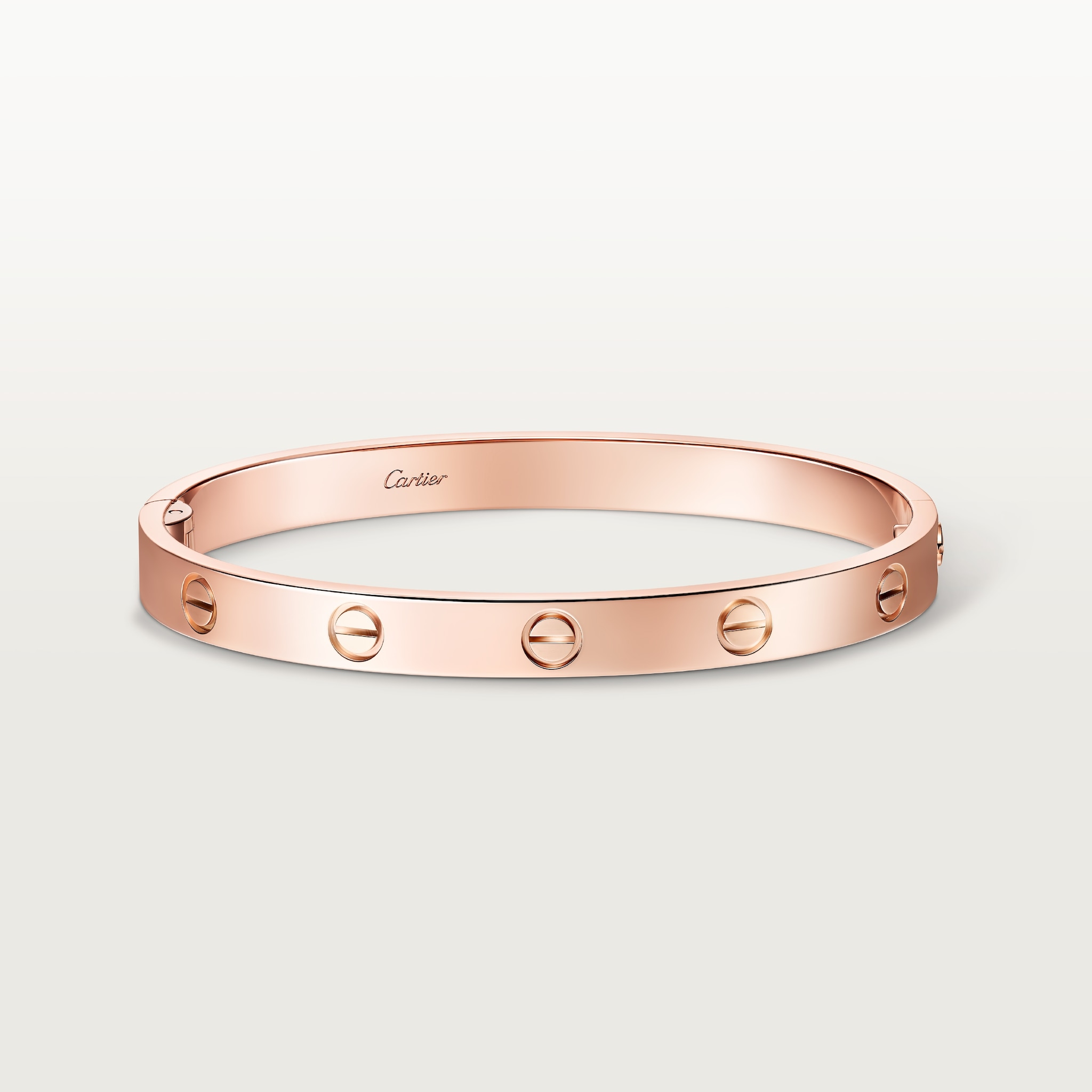 Love bracelet, classic model, one screw closureRose gold
