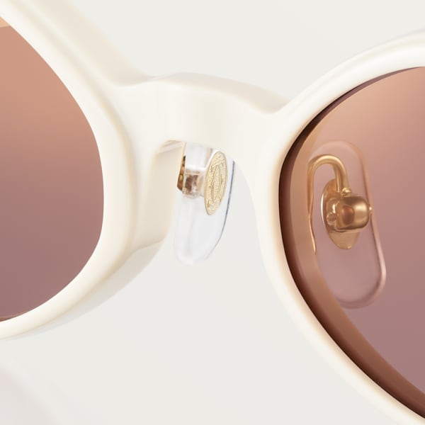 Première de Cartier Sunglasses White acetate, purple lenses