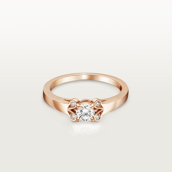 Ballerine Solitaire Rose gold, diamond