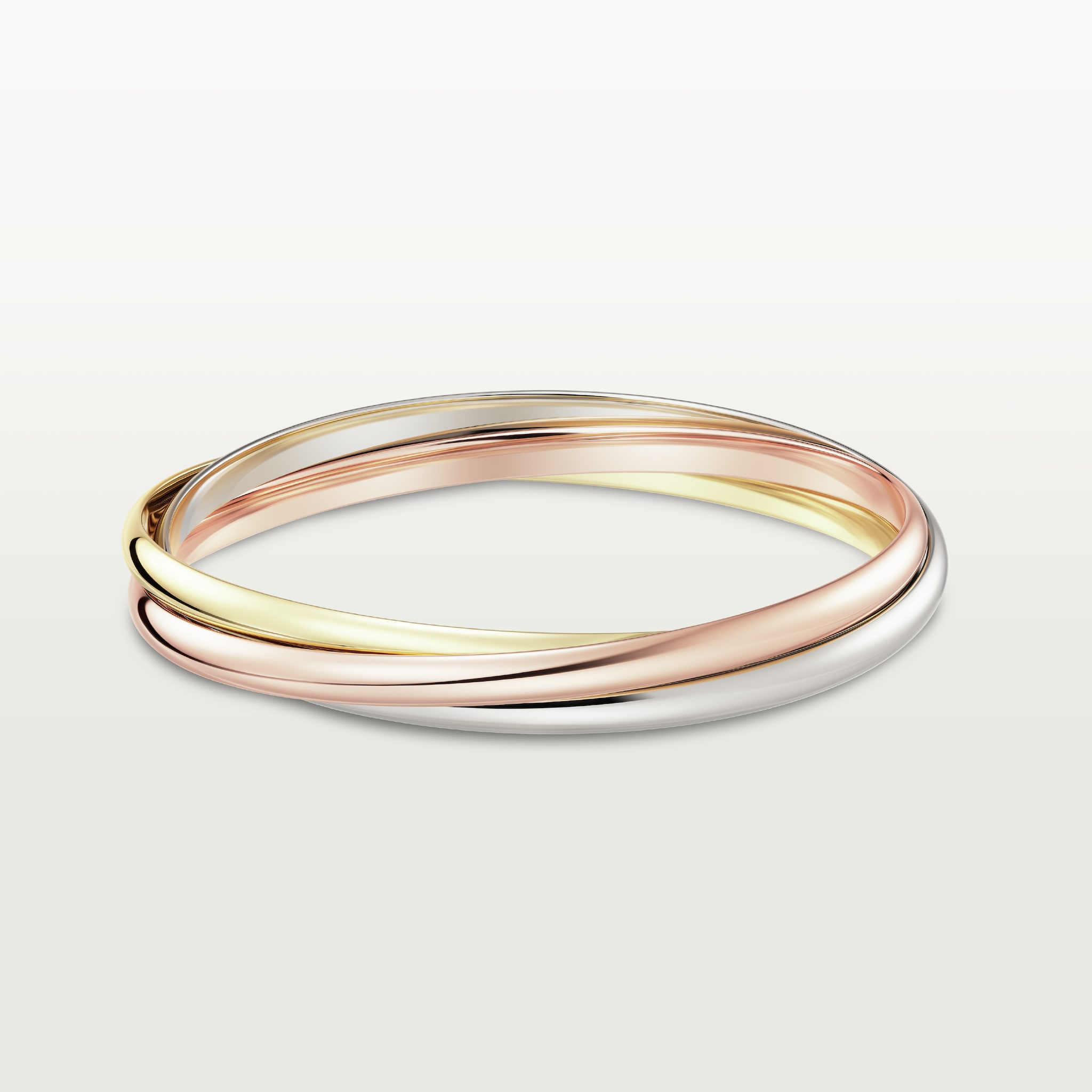 Trinity braceletWhite gold, rose gold, yellow gold