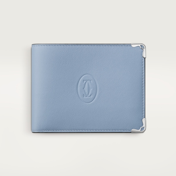 Santos de Cartier cufflinks, pen and wallet set Grey-blue colour