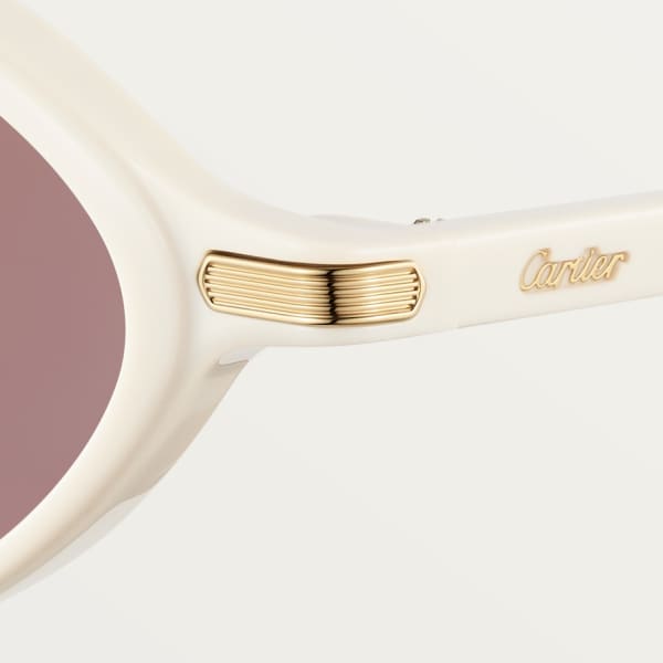 Première de Cartier Sunglasses White acetate, purple lenses