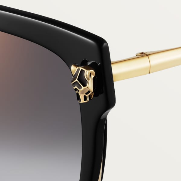 Panthère de Cartier, Sunglasses Smooth golden-finish metal, grey lenses