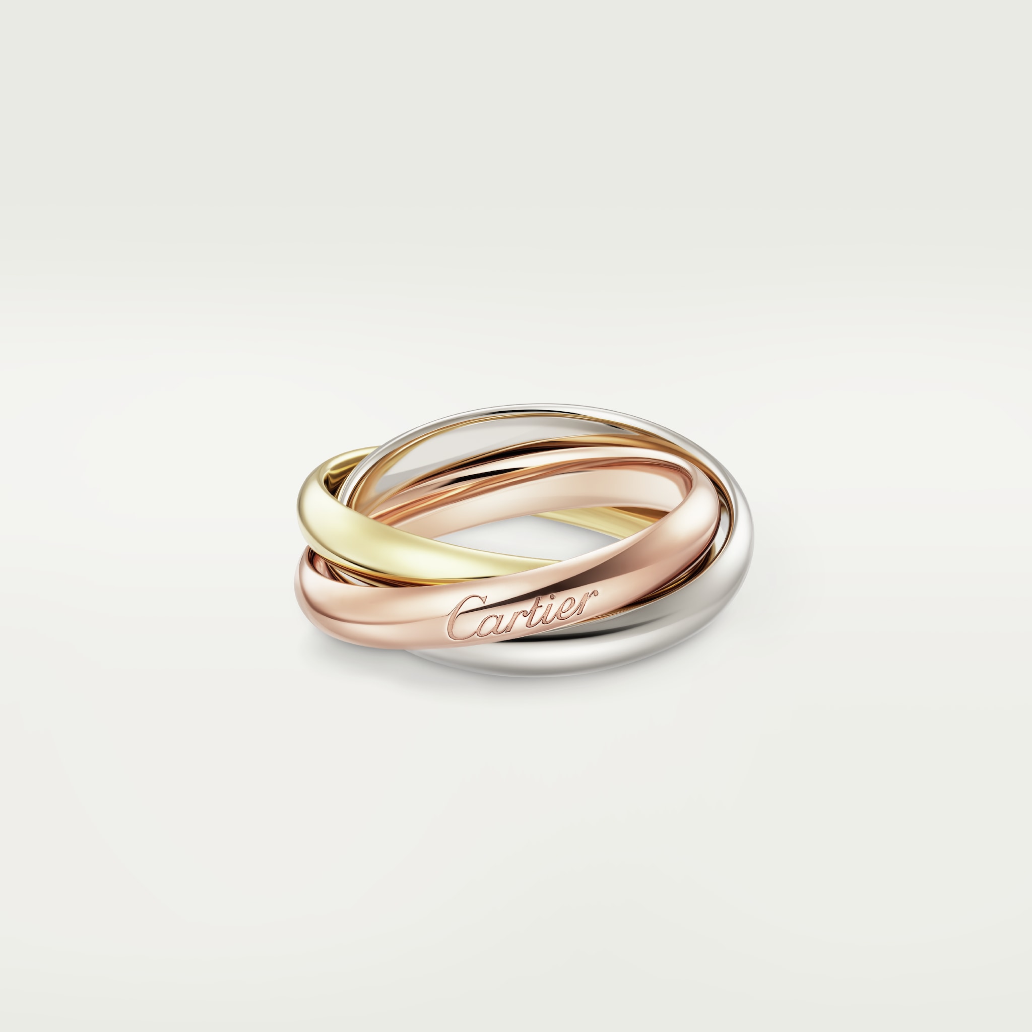 Trinity ringWhite gold, rose gold, yellow gold