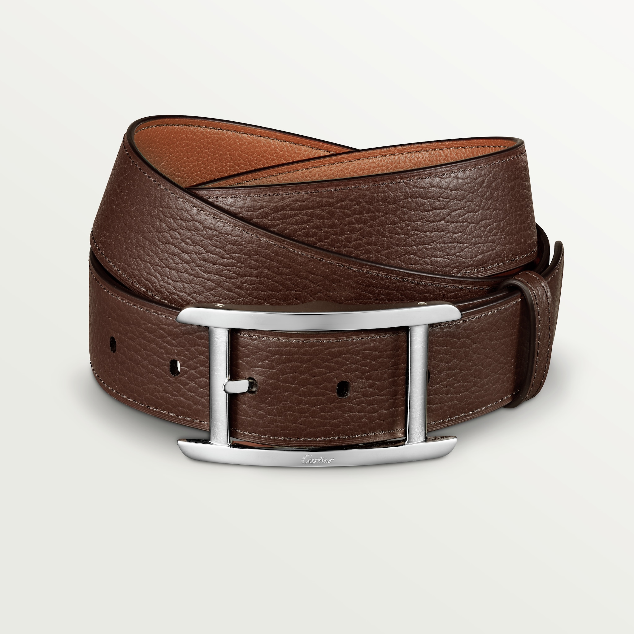 Belt, Tank de Cartier Tank de Cartier 3.5 cm belt in Cubano and Chocolate