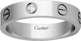 cartier 1 diamond love ring