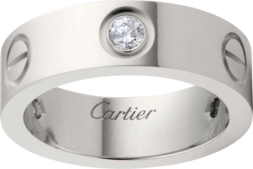 cartier white gold love ring