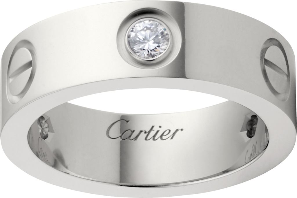 cartier white gold wedding bands