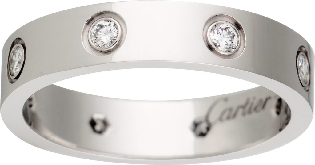 cartier love band silver