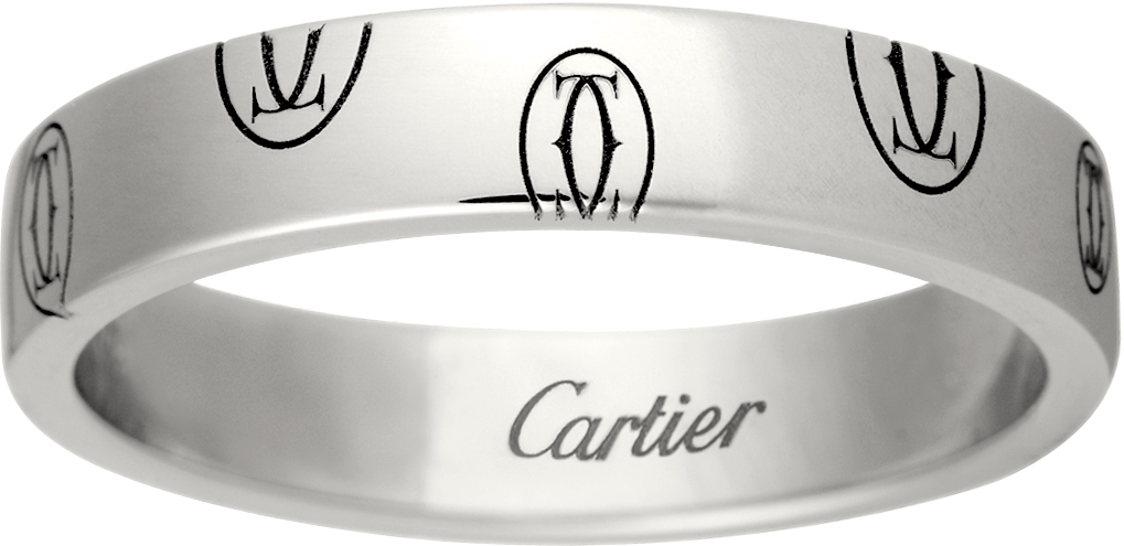 Logo de Cartier结婚对戒白金
