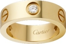 CRB4032400 - LOVE ring, 3 diamonds 