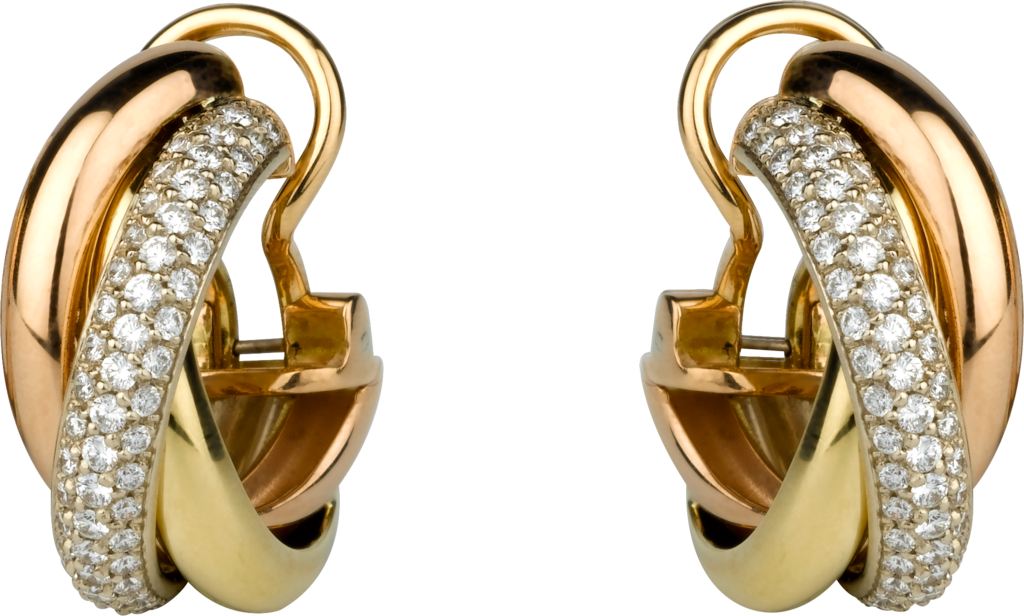 cartier trinity earrings small