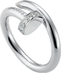 Juste un Clou ring White gold, diamonds