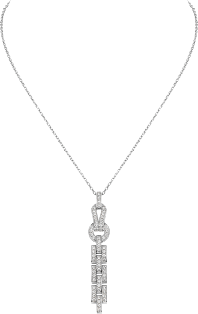 Agrafe necklaceWhite gold, diamonds