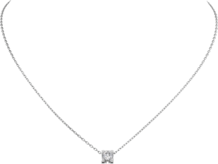 C de Cartier necklace White gold, diamond