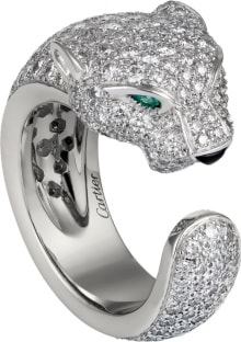 cartier diamond lion ring