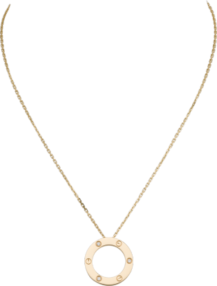 <span class='lovefont'>A </span> necklace, 3 diamonds Yellow gold, diamonds