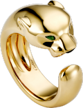 Panthère de Cartier戒指 黄金，缟玛瑙，沙弗莱石榴石