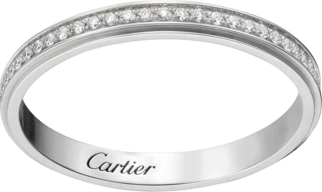 Cartier d'Amour结婚对戒铂金，钻石