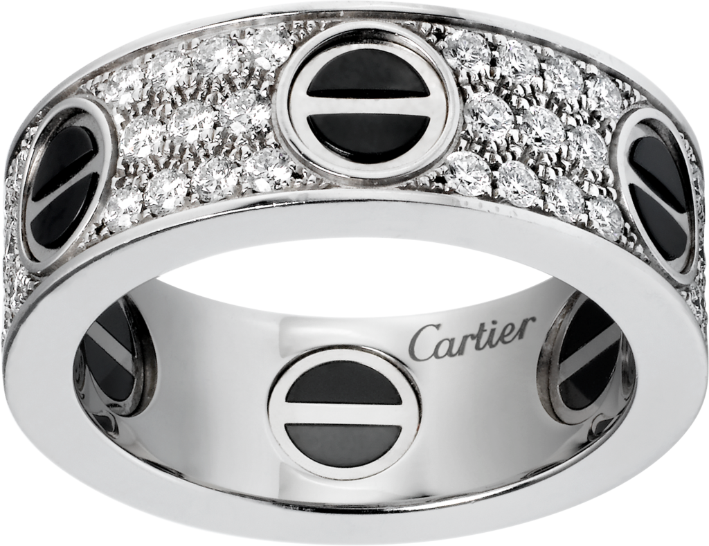 gold diamond cartier love ring