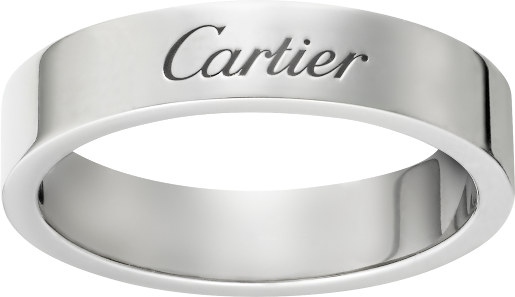 C de Cartier wedding ringPlatinum