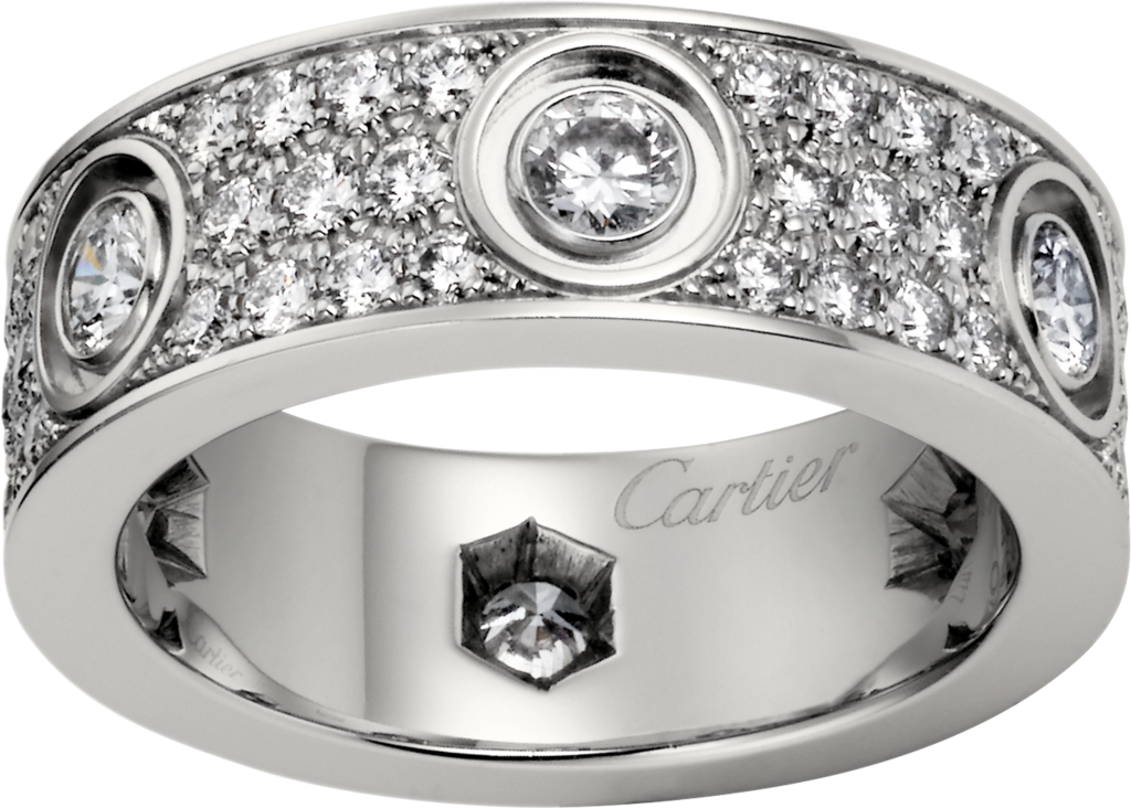 cartier white gold love ring