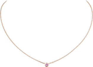 Cartier d'Amour necklace Rose gold, pink sapphire