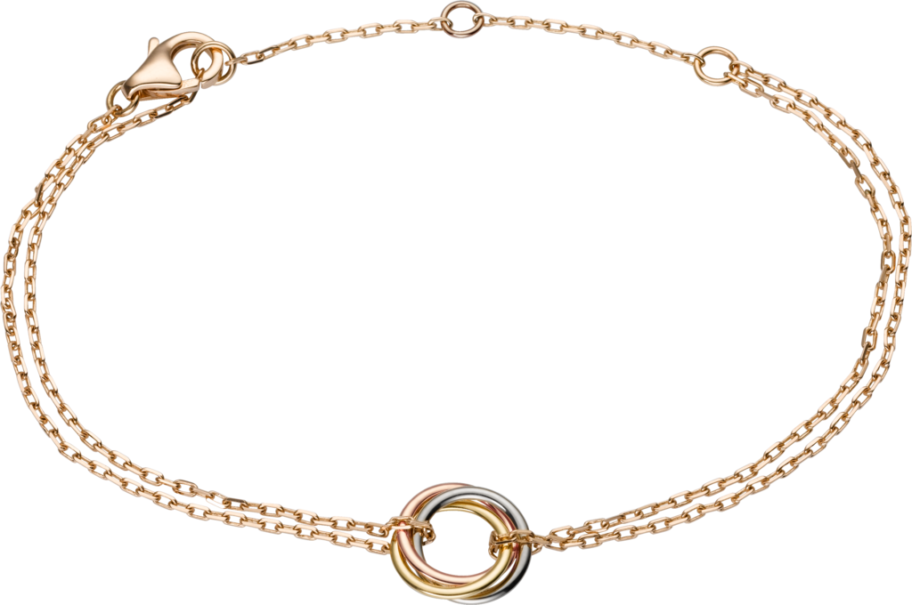 CRB6036818 - Trinity bracelet - White gold, yellow gold, rose gold ...