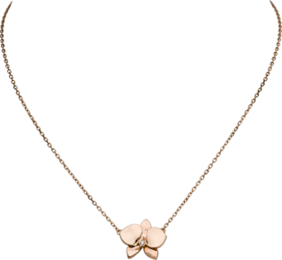 Caresse d’Orchidées par Cartier项链 玫瑰金，钻石