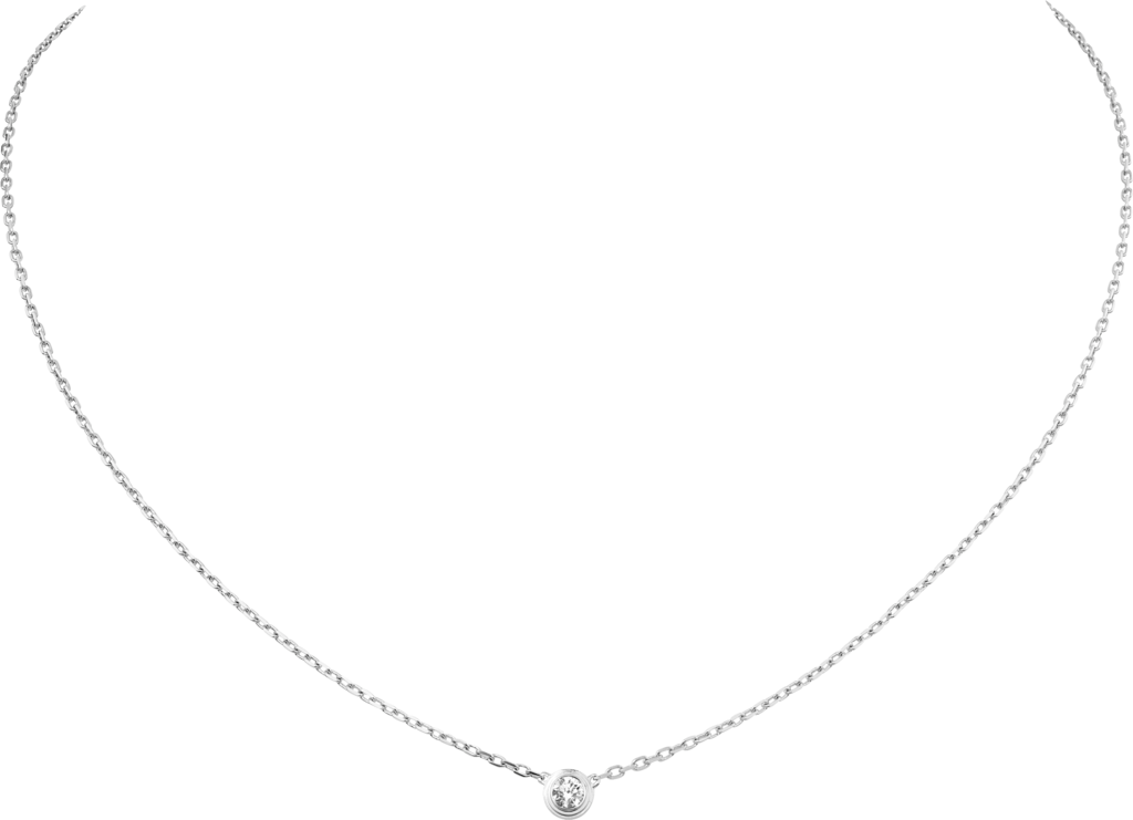 Cartier d'Amour 项链，大号款白金，钻石