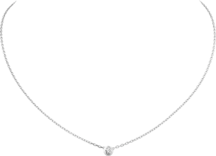 Cartier d'Amour necklace, large model White gold, diamond