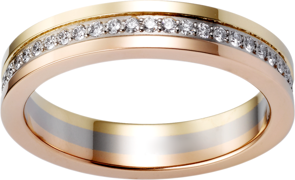 trinity de cartier ring rose gold