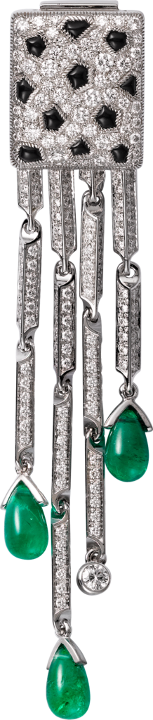 Panthère de Cartier necklace White gold, emeralds, onyx, diamonds