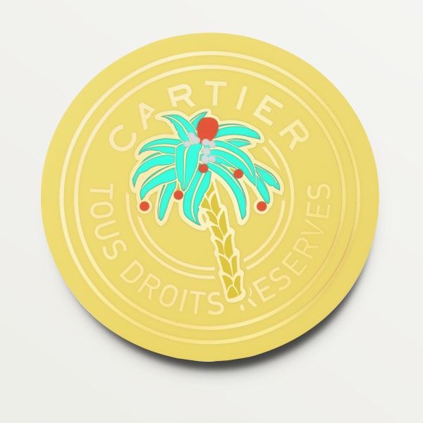 Set of six Cartier Characters coasters Acrylic