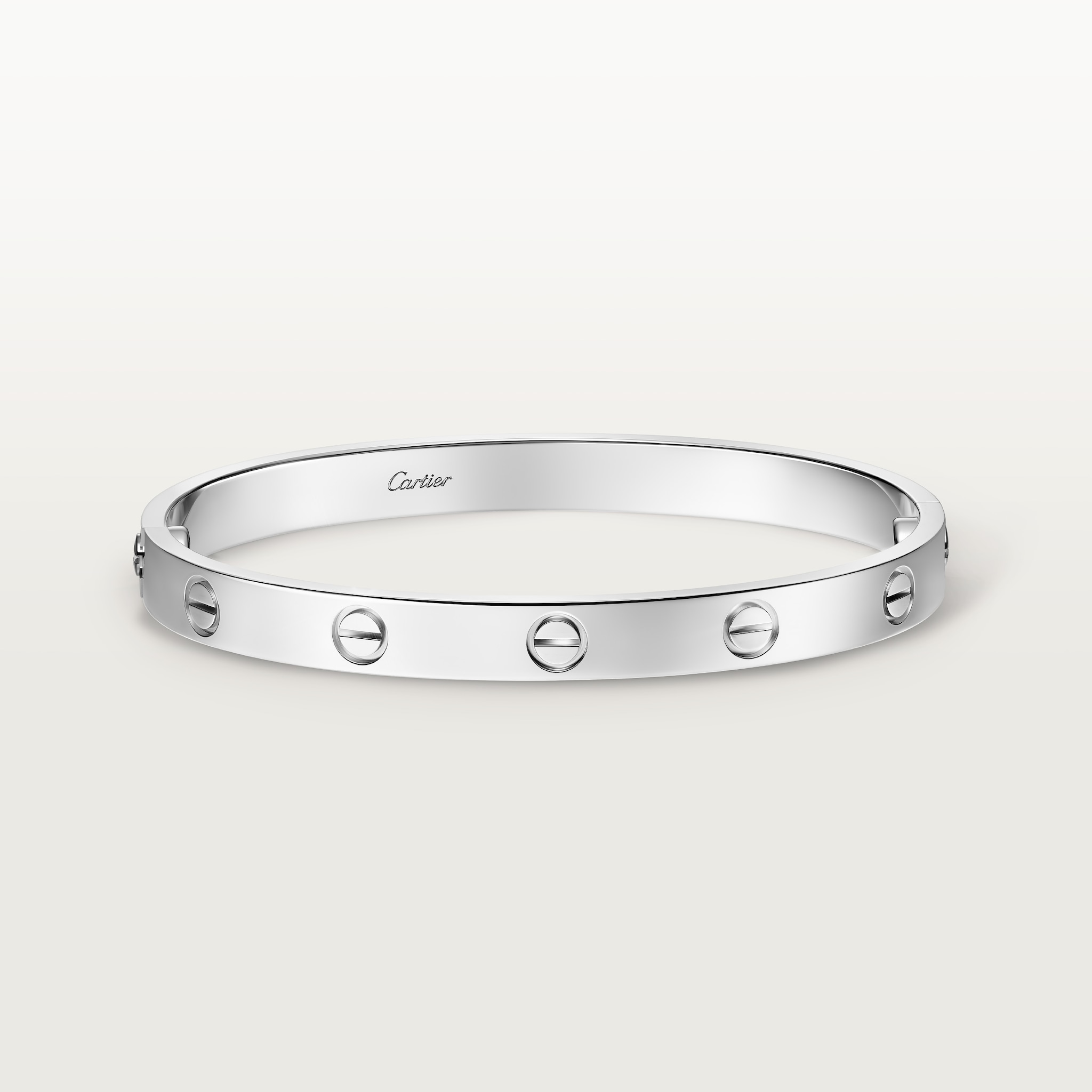 Love bracelet, classic modelWhite gold