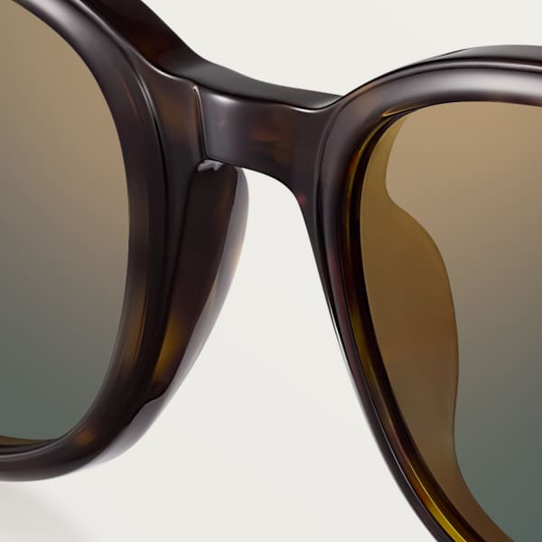 Première de Cartier Sunglasses Tortoiseshell composite, green lenses